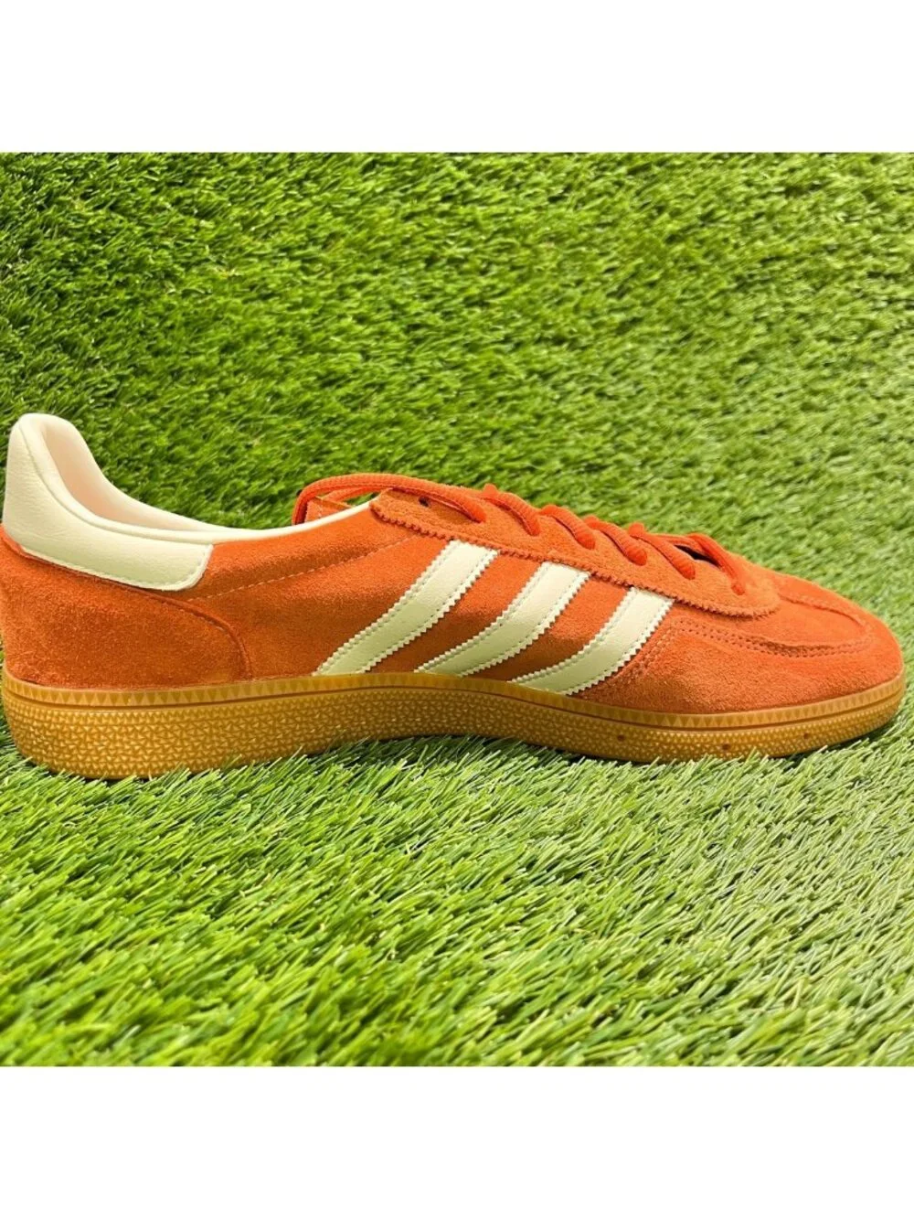 Adidas Handball Spezial Mens Size 11.5 Orange Athletic Running Shoes Sneakers